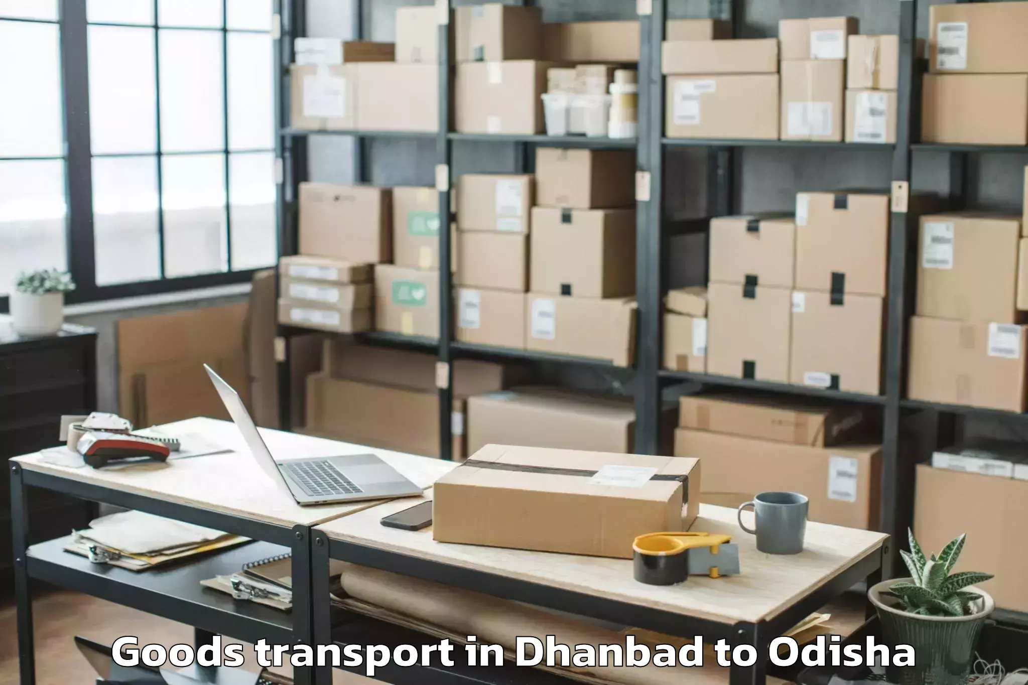 Dhanbad to Banposh Goods Transport Booking